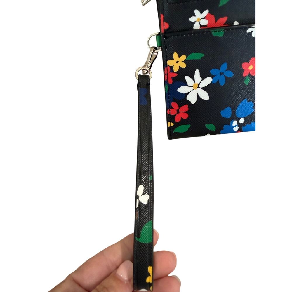 NWOT Kate Spade New York Staci Medium Double Zip Wristlet Sailing Floral - Picture 6 of 9